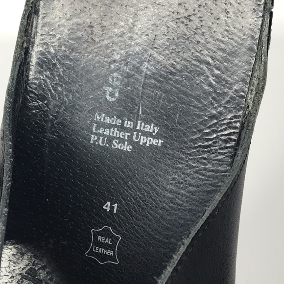 Spring Step Black Leather Slide On Sandal Womens 9.5 US ‎ 41 EU Casual Beachwear - Picture 7 of 14